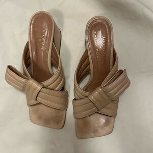 Cute Vicenza for Trina Turk  mule sandals with a chunky heel.